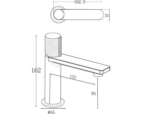 Смеситель для раковины Allen Brau Liberty 5.33001-31 Черный матовый