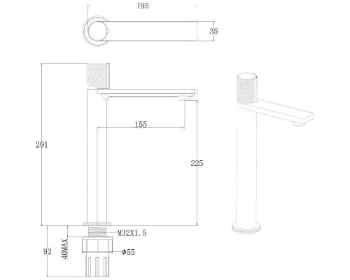 Смеситель для раковины Allen Brau Liberty 5.33002-00 Хром