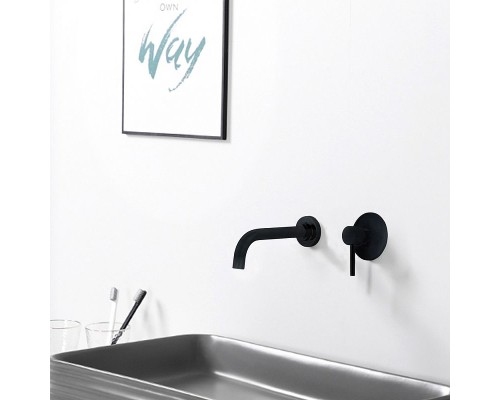 Смеситель для раковины Abber Wasser Kreis AF8112B Черный матовый