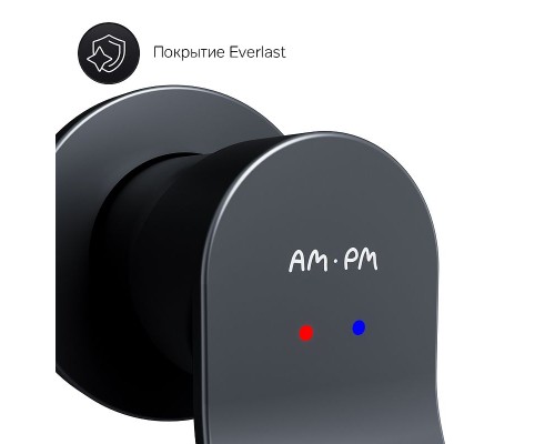 Смеситель для раковины AM.PM X-Joy F85A72622 Черный матовый
