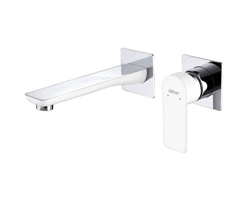 Смеситель для раковины Abber Weiss Insel AF8082W Белый хром