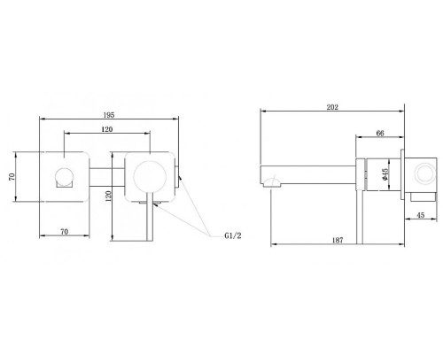 Смеситель для раковины Abber Emotion AF8812B Черный матовый