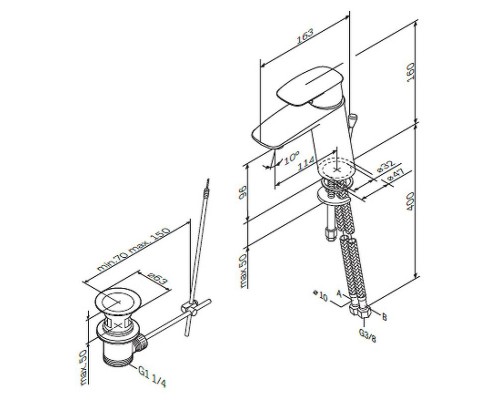 Смеситель для раковины AM.PM Spirit V2.1 F71A82100 Хром