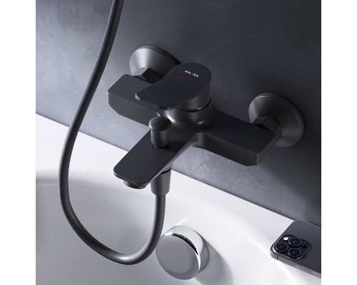 Смеситель для ванны AM.PM X-Joy F85A10022 Черный матовый