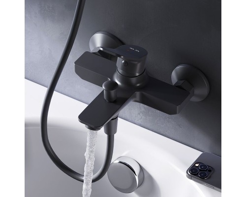 Смеситель для ванны AM.PM X-Joy F85A10022 Черный матовый
