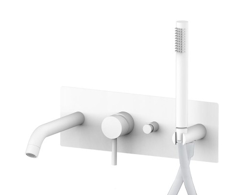 Смеситель для ванны Paffoni Light LIG001BO Белый матовый