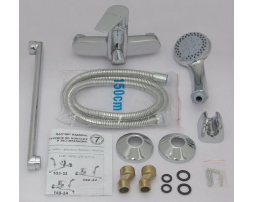 Смеситель для ванной Rossinka S35-33 универсальный Хром