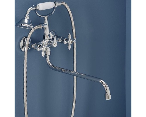 Смеситель для ванны Aquanet Opera SD98909A 187236 универсальный Хром