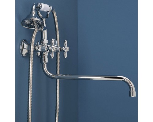 Смеситель для ванны Aquanet Opera SD98909A 187236 универсальный Хром