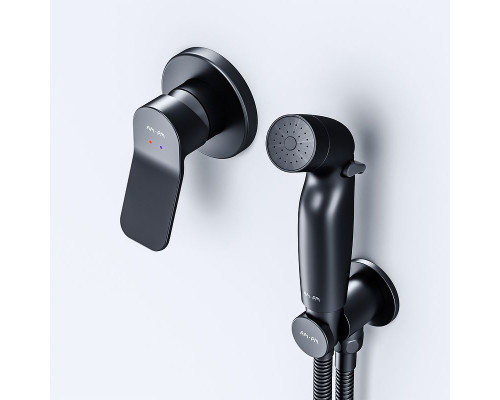 Гигиенический душ со смесителем AM.PM X-Joy F40H85A22 Черный
