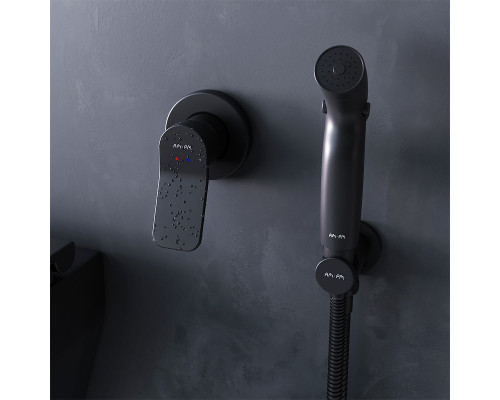Гигиенический душ со смесителем AM.PM X-Joy F40H85A22 Черный