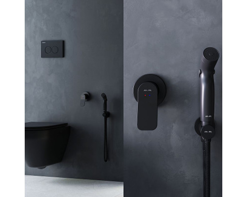 Гигиенический душ со смесителем AM.PM X-Joy F40H85A22 Черный