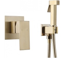 Гигиенический душ со смесителем Abber Daheim AF8225G Золото матовое
