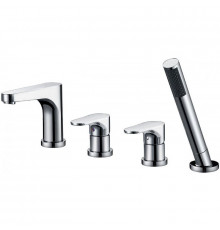 Смеситель на борт ванны Abber Eleganz AF8313 Хром