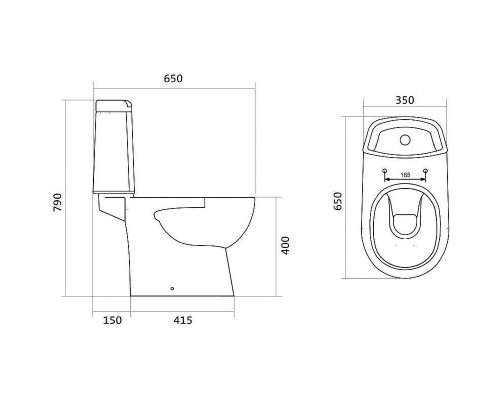 Унитаз компакт Santek Остин 1WH302419 с бачком и сиденьем Микролифт