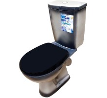 Унитаз компакт Rosa Уют 4630055558766 Черный декор с бачком и сиденьем