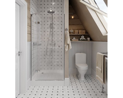 Унитаз компакт Santeri Вест 1.P201.8.S00.00B.F с бачком и сиденьем