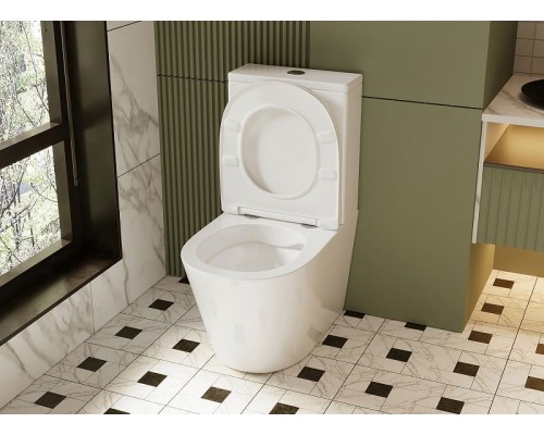 Унитаз компакт Abber Bequem AC1112 с бачком и сиденьем Микролифт