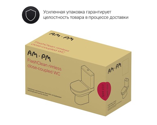 Унитаз компакт AM.PM Spirit V2.0 C708600WH с бачком без сиденья