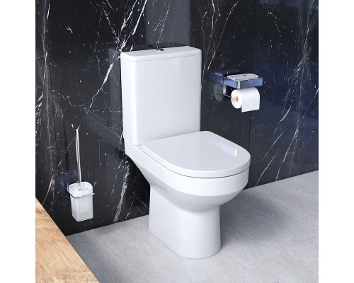 Комплект унитаза компакт AM.PM Spirit CK70DC с бачком с сиденьем Микролифт и аксессуарами для ванной комнаты