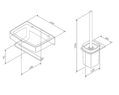 Комплект унитаза компакт AM.PM Spirit CK70DC с бачком с сиденьем Микролифт и аксессуарами для ванной комнаты