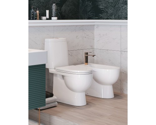 Унитаз-компакт Sanita Luxe Fest SL DM FSTSLCC01040622 с бачком и сиденьем Микролифт