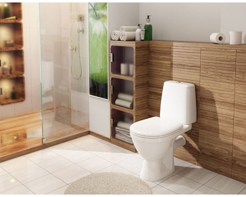 Унитаз компакт Rosa Премьер 4620008191140 Белый с бачком и сиденьем