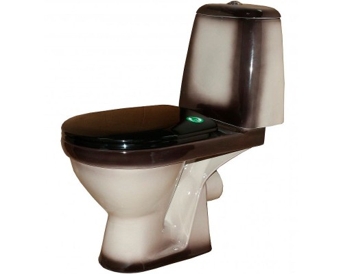 Унитаз компакт Rosa Премьер 4620008191188 Черный декор с бачком и сиденьем