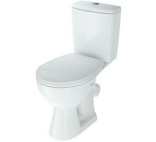 Унитаз компакт Rosa Уют 4630055558384 Белый с бачком и сиденьем