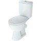 Унитаз компакт Rosa Уют 4630055558384 Белый с бачком и сиденьем