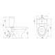 Унитаз компакт Santeri Форвард 1.P205.2.S00.00B.F с бачком и сиденьем