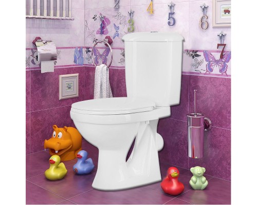 Унитаз компакт Оскольская Керамика Суперкомпакт Стандарт 44901130022 с бачком и сиденьем