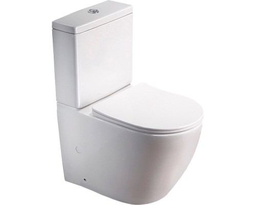 Унитаз компакт SantiLine SL-5016 Белый с бачком и сиденьем Микролифт