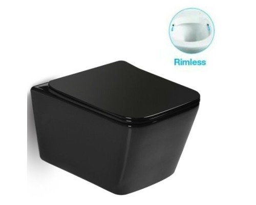 Унитаз SantiLine SL-5004MB подвесной с сиденьем Микролифт