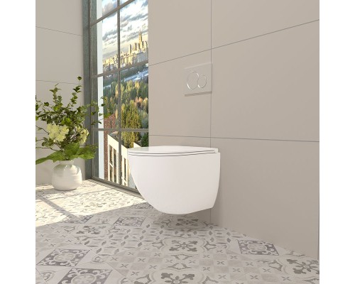 Унитаз WeltWasser Merzbach 004 GL-WT 10000003661 подвесной Белый глянец с сиденьем Микролифт