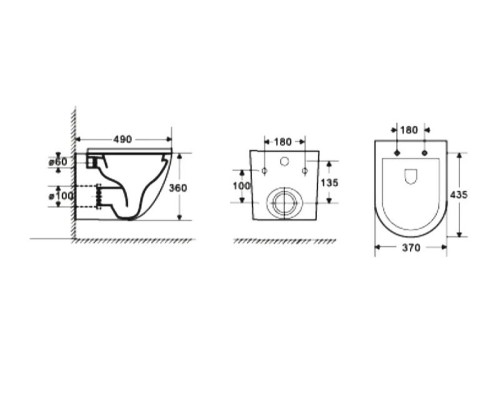 Унитаз WeltWasser Merzbach 004 GL-WT 10000003661 подвесной Белый глянец с сиденьем Микролифт