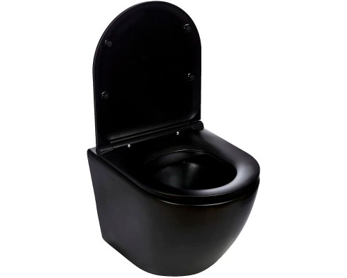 Унитаз WeltWasser Merzbach 004 MT-BL 10000003695 подвесной Черный матовый с сиденьем Микролифт