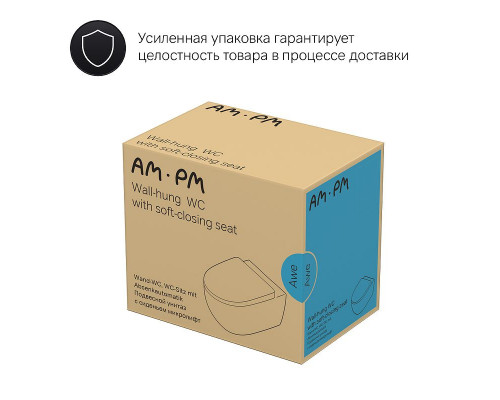 Унитаз AM.PM Awe C111700WH подвесной без сиденья