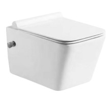 Унитаз биде SantiLine SL-5004SM-BD подвесной Белый с сиденьем Микролифт