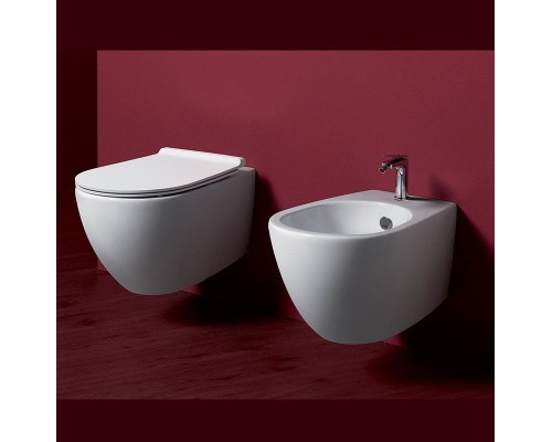 Унитаз Simas Vignoni VI18bi matt подвесной Белый матовый без сиденья