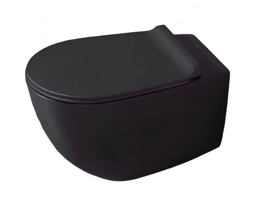 Унитаз Simas Vignoni VI18nero matt подвесной Черный матовый без сиденья