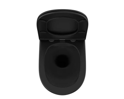 Унитаз Owl 1975 Vind Cirkel-H OWLT190305 подвесной Черный матовый с сиденьем Микролифт