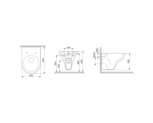 Унитаз AM.PM Gem FlashClean C901700SC подвесной с сиденьем Микролифт