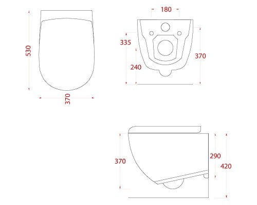 Унитаз Artceram File 2.0 FLV004 15 00 подвесной Grigio oliva без сиденья