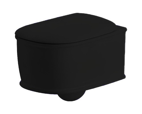 Унитаз Artceram Atelier ATV001 17 00 подвесной Черный матовый без сиденья