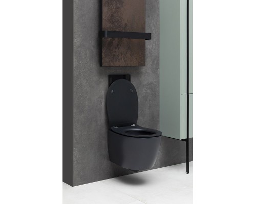 Унитаз Allen Brau Fantasy 4.11004.31 подвесной Черный матовый без сиденья