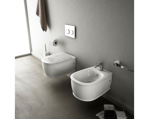 Унитаз Artceram Atelier ATV001 05 00 подвесной Белый матовый без сиденья