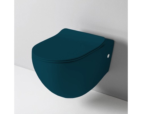 Унитаз Artceram File 2.0 FLV004 42 00 подвесной Petrolio без сиденья