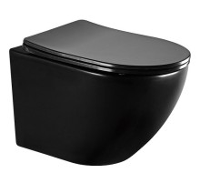 Унитаз Abber Bequem AC1100MB подвесной Черный матовый с сиденьем Микролифт