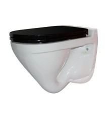 Унитаз Sanita Luxe Attica Luxe Color Black ATCSLWH0110 Белый с черным сиденьем Микролифт